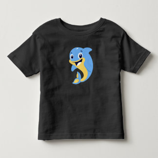 Cute Cartoon Dolphin – Adorable Funny Dolphin Desi Toddler T-Shirt