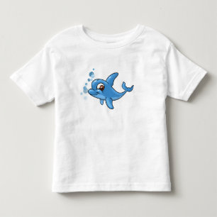 Cute Cartoon Dolphin Toddler T-Shirt