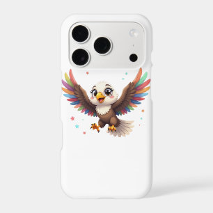 Cute Cartoon Eagle Flying – Friendly Vector Art