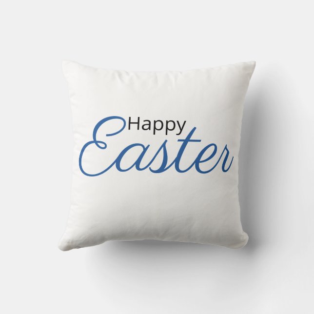 Cute cartoon Easter bunny. Cushion (Back)