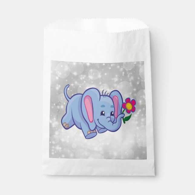 Cute cartoon elephant favour bag (Front)
