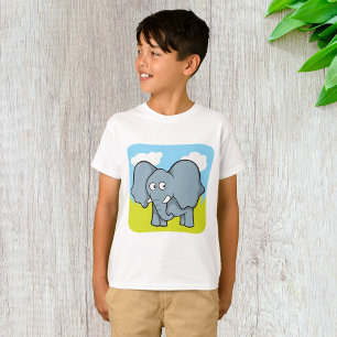 Cute Cartoon Elephant Fun Jungle Animal  T-Shirt