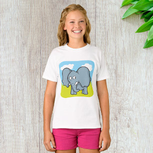 Cute Cartoon Elephant Fun Jungle Animal  T-Shirt