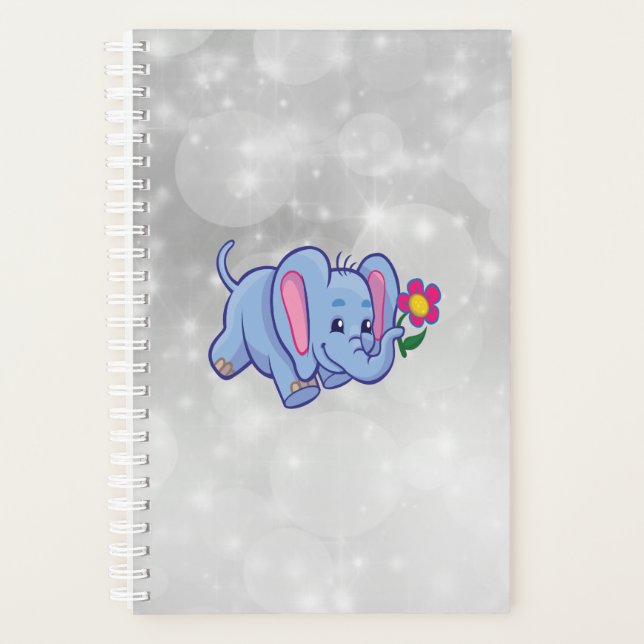 Cute cartoon elephant planner (Front)