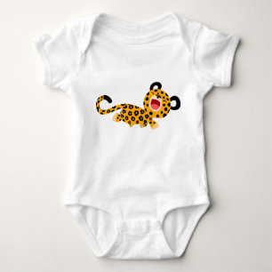 Cute Cartoon Facetious Leopard Baby Creeper
