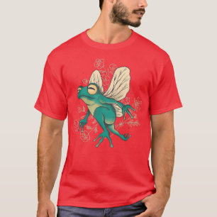 Cute Cartoon Fairy Frog With Wings  Cottagecore Ae T-Shirt