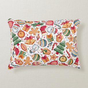 Cute cartoon festive Traditional modern Chistmas Decorative Cushion
