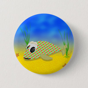 Cute Cartoon Fish 6 Cm Round Badge