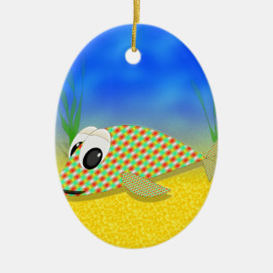 Cute Cartoon Fish Ceramic Tree Decoration