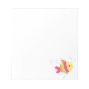 Cute Cartoon Fish Custom Notepad