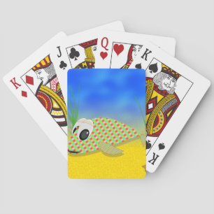 Cute Cartoon Fish Playing Cards