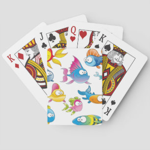 Cute Cartoon Fish School Under the Sea Playing Cards