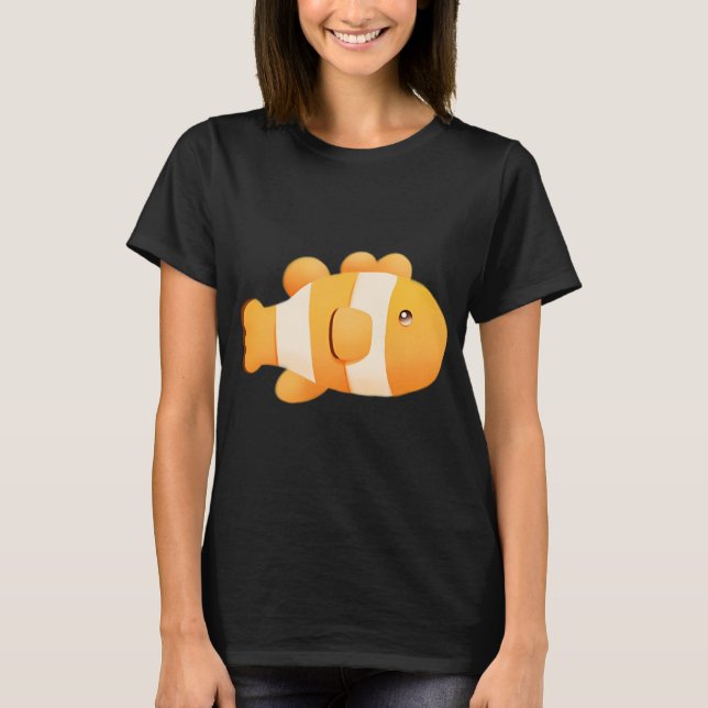 Cute Cartoon Fish T-Shirt (Front)