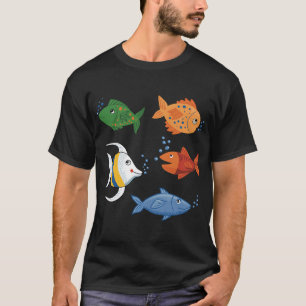 Cute Cartoon Fish T-Shirt