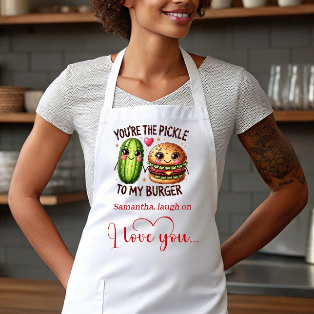 Cute Cartoon Food Custom Sweet Valentine Apron (Cute Cartoon Food Custom Sweet Valentine Apron)