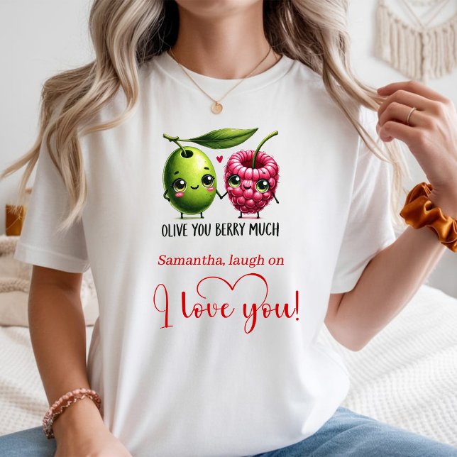 Cute Cartoon Food Women Tee Custom Name Valentine (Cute Cartoon Food Women Tee Custom Name Valentine)