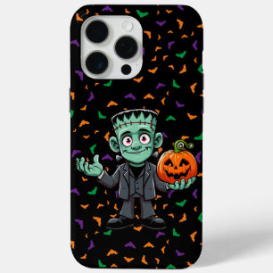 Cute, cartoon Frankenstein's monster iPhone 15 Pro Max Case