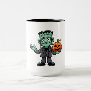 Cute, cartoon Frankenstein's monster Mug