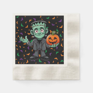 Cute, cartoon Frankenstein's monster Napkin
