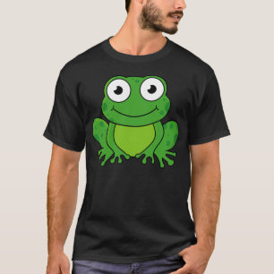 Cute Cartoon Frog Funny Toad Caecilian Croaker Kid T-Shirt