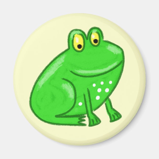 Cute Cartoon Frog Magnet (Front)