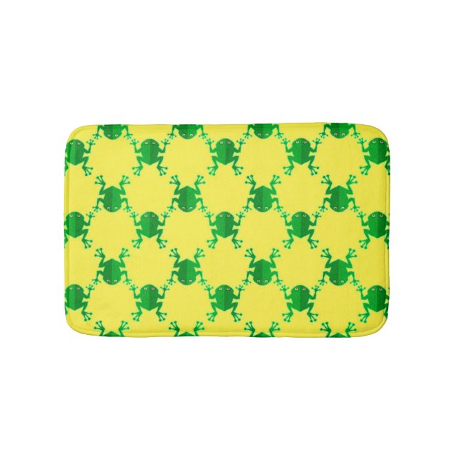 Cute Cartoon Frogs Bath Mat (Front)