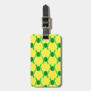 Cute Cartoon Frogs Luggage Tag