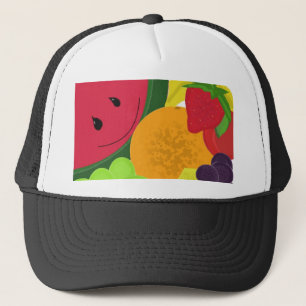 Cute Cartoon Fruits Trucker Hat