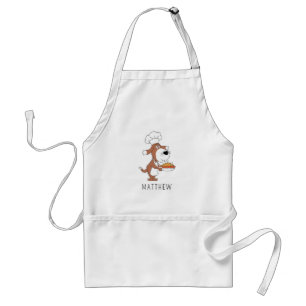 Cute Cartoon Funny Chef Cook Dog Puppy Kitchen Standard Apron