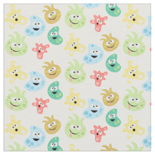 Cute Cartoon Germs Viruses Bacteria Microbe Fabric