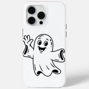 "Cute Cartoon Ghost – Funny Halloween Design" iPhone 15 Pro Max Case