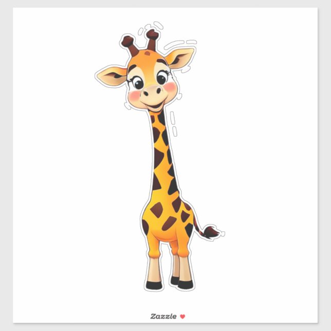 Cute Cartoon Giraffe (Sheet)