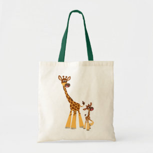Cute Cartoon Giraffe and Calf  Bag