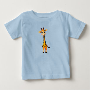 Cute Cartoon Giraffe Baby T-Shirt