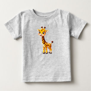 Cute Cartoon Giraffe Baby T-Shirt