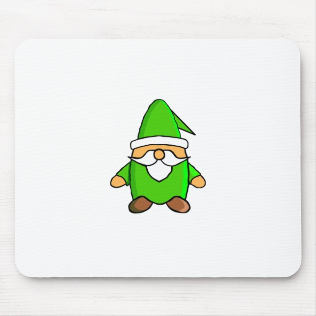 Cute Cartoon Gnome Mouse Pad (Front)