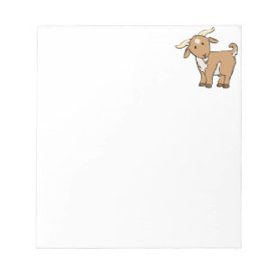 Cute Cartoon Goat Notepad