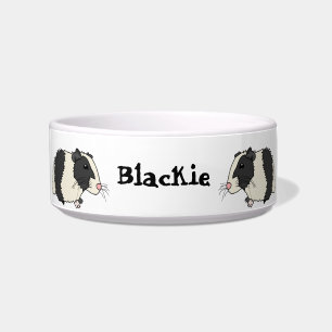 Cute Cartoon Guinea Pigs Personalised Pet Bowl