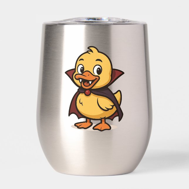 Cute cartoon Halloween duck vampire  (Front)