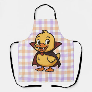 Cute cartoon Halloween duck vampire Apron