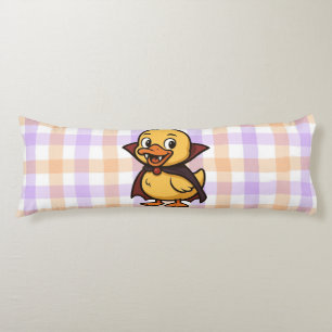 Cute cartoon Halloween duck vampire Body Cushion