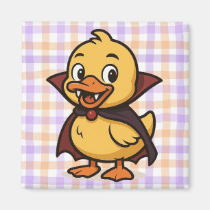 Cute cartoon Halloween duck vampire Magnet