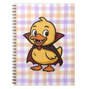 Cute cartoon Halloween duck vampire  Notebook