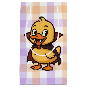 Cute cartoon Halloween duck vampire Small Gift Bag