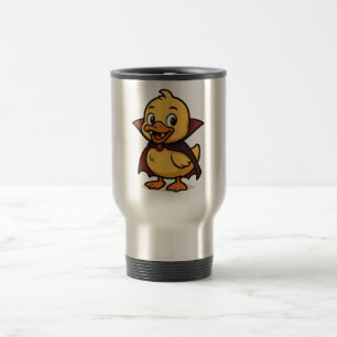 Cute cartoon Halloween duck vampire  Travel Mug