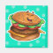 cute cartoon hamburger magnet