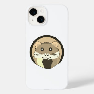 Cute cartoon hamster with a multicolored scarf Case-Mate iPhone 14 case