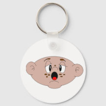 Cute Cartoon Hand Drawn Baby Face Keychain