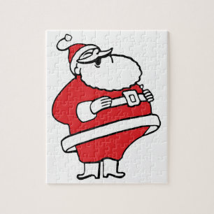 Cute Cartoon Jolly Santa Claus Laughing Ho Ho Ho Jigsaw Puzzle