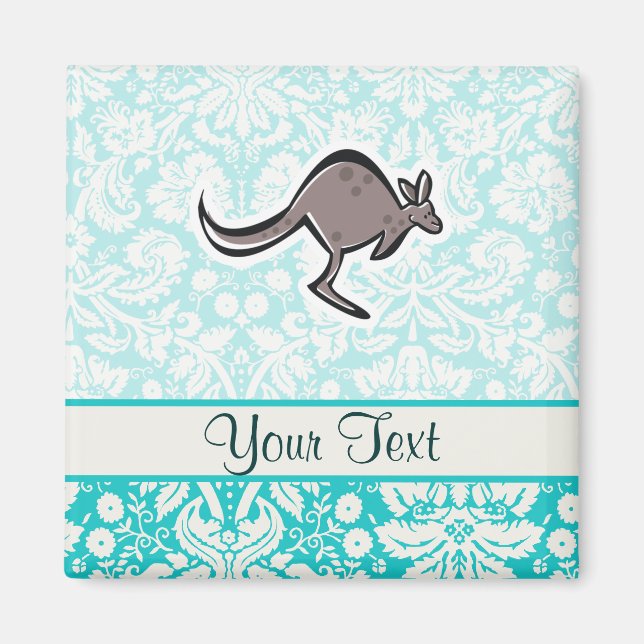 Cute Cartoon Kangaroo Magnet (Front)
